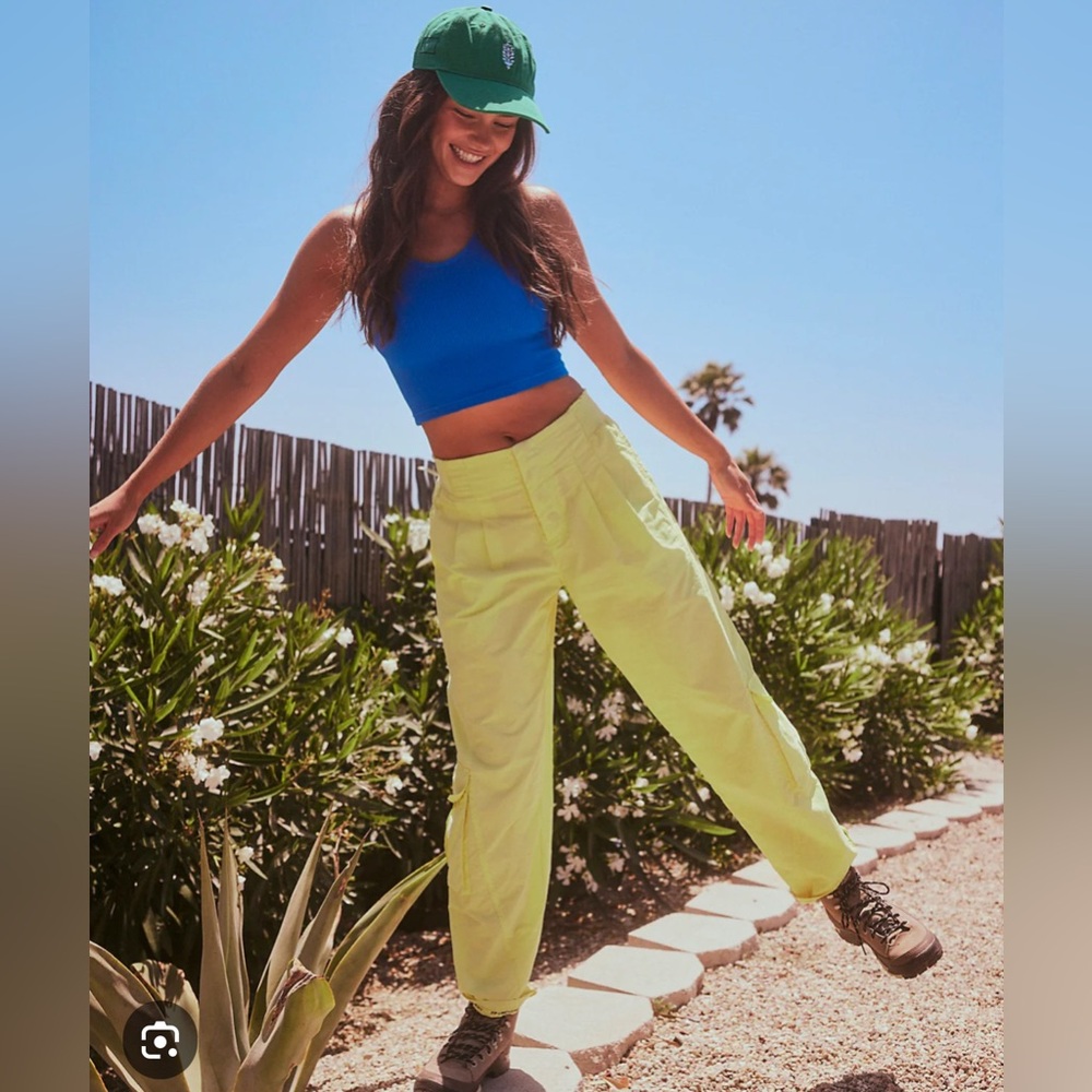 Free People Movement Women's Mesmerize Me Pant Yellow - Size XS - Picture 5 of 12